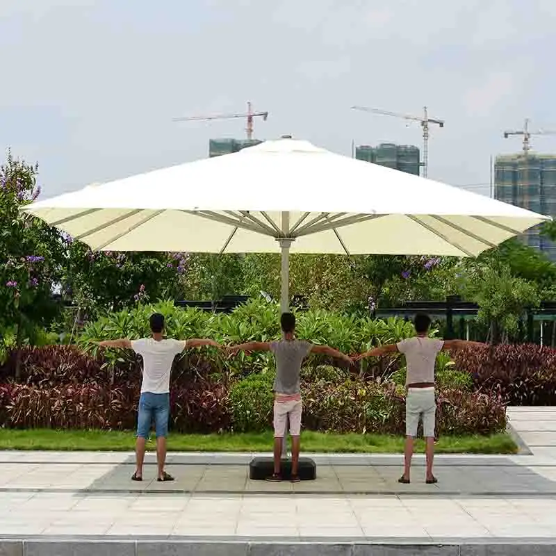 Sombrilla grande para exteriores, soporte de jardín, sombrilla romana, sombrilla de aluminio voladizo para Patio, para playa