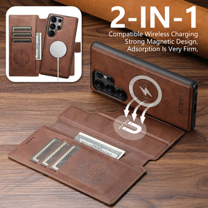 เคสโทรศัพท์ SUTENI สำหรับ <span class=keywords><strong>Samsung</strong></span> S26 Ultra แบบแม่เหล็ก รองรับการชาร์จไร้สาย ฝาพับพร้อมช่องใส่บัตร ที่ตั้งได้ กระเป๋าสตางค์ หนังเทียม S25 Plus S24 - Product Image 3