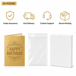 Tarjeta de felicitación de cumpleaños en 3D con luz, tarjeta musical con diseño de pastel, papel dorado, sobre para regalo de cumpleaños - Product Image 6
