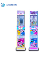 Zormen Bluemini Bunny Máquina de grúa de garras mini delgada estilo anime con luz LED de colores, atrapador de regalos comercial para mostrador