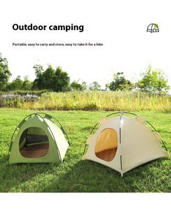 Tienda de campaña universal de moda para mascotas, tienda de campaña portátil para acampar al aire libre, lona lavable con cubierta extraíble para gatos y perros - Product Image 5