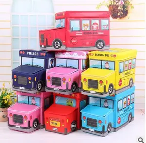 Diversos promocionais Kids Toy Bus School PP Non-Woven Storage Box