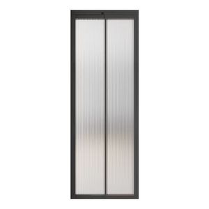 Puerta Interior de Diseño Moderno, Puerta Corredera Abatible de Aluminio y Vidrio para Cocina y Baño, Puerta Doble Extrema - Product Image 2