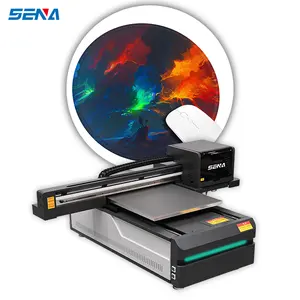 Multi-nozzle new technology 60*90CM high precision flat UV printer with varnish for acrylic phone case