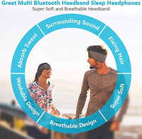 Harga Pabrik Headband Olahraga Nirkabel Headset Olahraga Earphone Musik Perjalanan Tidur Blue Eye Handsfree