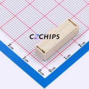 HC-SHB-2*20PWT-05 Wire-to-Board Pin Header SMD,P=1mm,Horizontal Mount Connector 2x20P 1mm Horizontal Mount 40P - Product Image 2