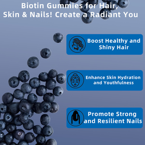 Gummies de Biotine en Gros pour Usines avec Vitamine B12 : Améliore la Hydratation et la Jeunesse de la Peau, Compléments Alimentaires à Base de Plantes - Product Image 3