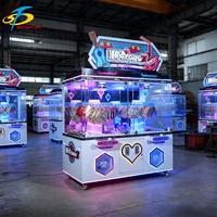 Machine à griffes commerciale à deux joueurs, machine de jeu d'arcade à monnayeur pour cadeaux, difficulté réglable, équipement de divertissement à fort rendement