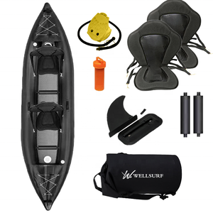 Precio de Fábrica al por Mayor, Kayak Inflable de PVC para 1/2 Personas, Bote Deportivo para Lagos y Ríos KY-390, Kayak Inflable de PVC para 2 Personas - Product Image 3