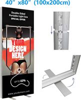 Supports d'affichage lumineux LED rétroéclairés en aluminium personnalisés et écologiques pour les toiles de fond des salons professionnels