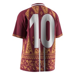 Camiseta de Fútbol Bordada con Cuello Polo en V y Tejido Refrigerante, Perfecta para Entrenamientos y Partidos de Fin de Semana - Product Image 6