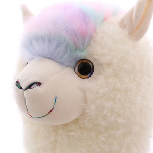 Peluche d'alpaga blanche - le cadeau en peluche mignon préféré, idéal pour les cadeaux d'anniversaire et de la Saint-Valentin pour les enfants - Product Image 3