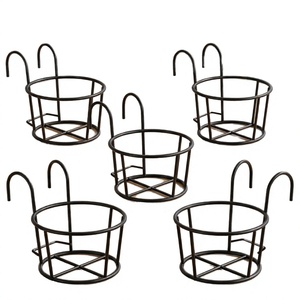 Hanging Flower Pot Metal Basket Liner Handmade Shelf for Indoor Plants Eco-Friendly and Durable - Product Image 2