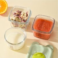 Offre Spéciale conservation des aliments oeuf cuit à la vapeur bol alimentaire scellé stockage boîte de conservation des aliments pour bébé conteneur de stockage des aliments avec échelle