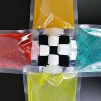 Pochettes souples à bec verseur de qualité alimentaire PET+PE pour yaourts, lassi, lait, jus de fruits et boissons