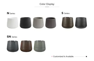 Custom Modern Garden Outdoor Plastic Plant Flower Pots Planters