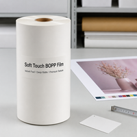 Film Laminasi Termal BOPP Suede, Film Sentuhan Lembut, Tekstur Halus, Mengkilap, Matte, Kemasan Kotak, Kemasan Kotak Kue, Percetakan