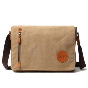 Bearky กระเป๋าสะพายข้างผ้าใบสไตล์วินเทจสำหรับผู้ชาย, กระเป๋าสะพายไหล่และกระเป๋าถือกระเป๋าสะพายไหล่สำหรับผู้ชาย - Product Image 1