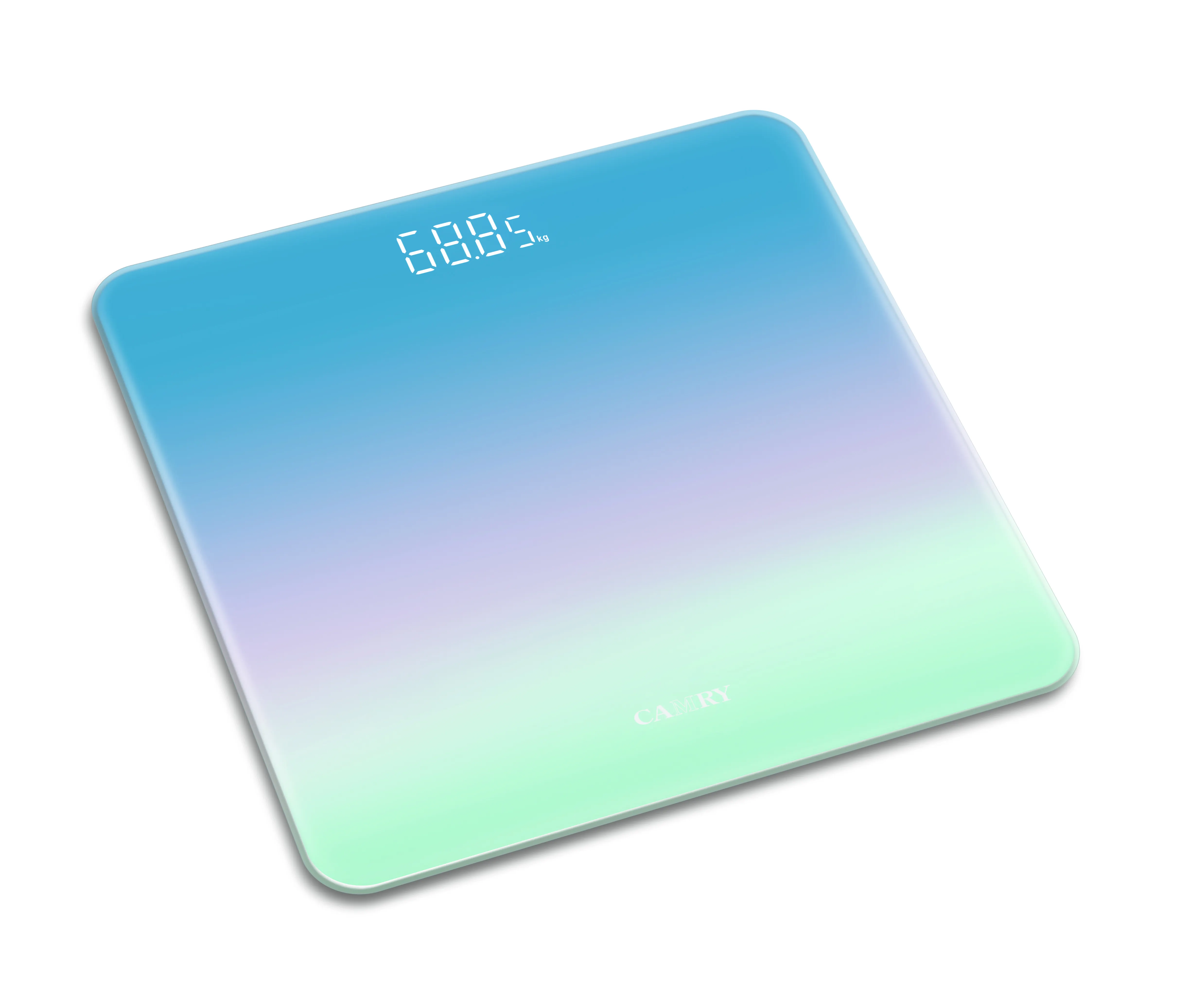 चमकदार रंग डिज़ाइन बॉडी वेइंग स्केल मैजिक एलईडी डिस्प्ले 0.01 किग्रा व्यक्तिगत बैलेंस 180 किग्रा/400 पाउंड डिजिटल बाथरूम स्केल
