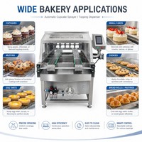 Nouvelle machine à pulvériser les cupcakes électrique de haute précision, distributeur automatique de garniture pour la pâtisserie industrielle et commerciale