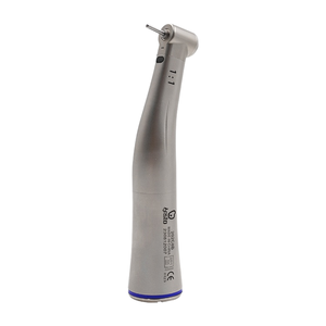 BESTO Dental Contraángulo de Fibra Óptica 1:1 FG1.6mm con Botón de Presión, Pieza de Mano de Baja Velocidad, Turbina de Acero Inoxidable Modelo 202C8B CE - Product Image 1