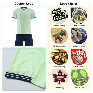 Maillot de football d'équipe personnalisé avec logo OEM d'usine, sublimation de qualité supérieure, unisexe, 100% polyester, respirant, séchage rapide, été - Product Image 4