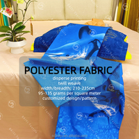 Draps de lit en polyester imprimé dispersé 120 g/m², tissu brossé pour draps de lit, matelas, tissu microfibre brossé