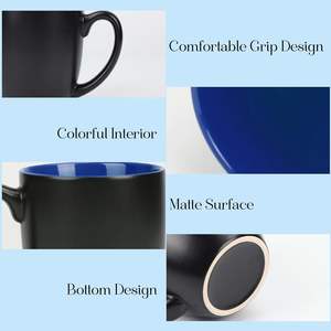 Taza de Café de Cerámica Decorativa al por Mayor con Asa de Corazón, Impresión por Sublimación, Apta para Microondas, Ecológica, 11oz, para Fiestas - Product Image 5