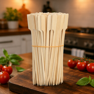 NEWELL Moderne Minimalistische Design-Spieße Glatte Bambus-Spieße mit Griffen in Verschiedenen Größen für Hotel und Catering - Product Image 6