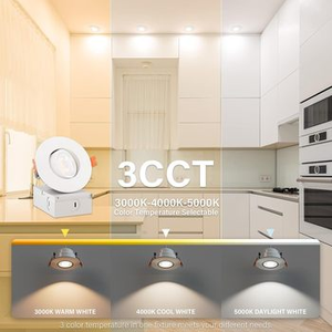 Luces LED Empotradas Profundas sin Carcasa ETL de 3.5 Pulgadas, 12W, 120VAC, CRI90, para Ubicaciones Húmedas - Product Image 5