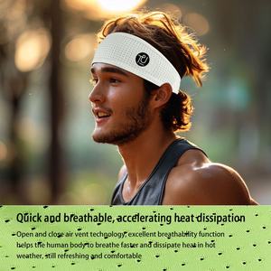 عصابة رأس للرجال تفعيلها العرق مرنة في كرة القدم - Product Image 2