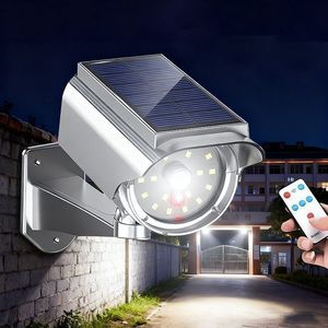 Solar CCTV <b>Light</b> With Motion <b>Sensor</b> Outdoor Security Lamp Solar Powered <b>Night</b> Vision Lighting For Home Garden Fence Protection - Product Image 1