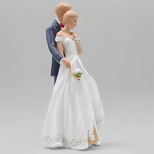 Statue <span class=keywords><strong>di</strong></span> Coppia in Resina, Amore Danzante, Regalo Astratto, Statue <span class=keywords><strong>di</strong></span> Coppia Romantica Tradizionale Coreana in Ceramica - Product Image 4