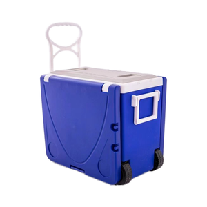 Nevera portátil plegable para exteriores, cofre de hielo aislado multifuncional con mesa y silla para pesca, Camping, estilo moderno - Product Image 5