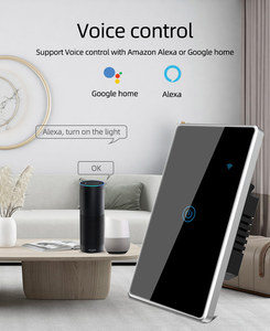 Interruptor de Luz Inteligente con Marco Metálico y Pantalla Táctil LangYeao, 1/2/3/4 Vías, Estándar Estadounidense, WiFi Tuya, 4 Colores, Compatible con <span class=keywords><strong>Alexa</strong></span> y Google Home - Product Image 5