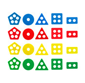 Wholesale <strong>Newest</strong> Montessori Plastic Board Game for Kids <strong>Adults</strong> Creative Pillar Shape Pairing Cognition Graphic Puzzle - Product Image 4