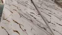 Panneau mural en PVC à motif marbré, imperméable et ignifuge, pour la décoration intérieure des hôtels et des maisons