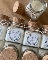Bougies parfumées miniatures en cire de soja naturelle, personnalisables avec nom, en forme de fleurs mignonnes, pour cadeau d'anniversaire – Meilleures ventes