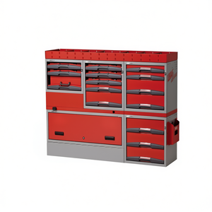 Armoire à outils 5006 E5 rouge avec plusieurs tiroirs et portes pour le rangement en atelier - Product Image 2