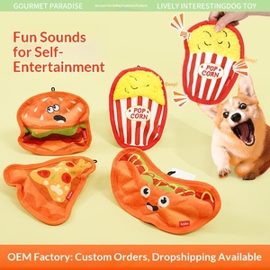 <span class=keywords><strong>Juguete</strong></span> para Perros Gourmet Paradise, Resistente a Mordidas, para la Dentición, Autoentretenimiento, Alivio del Aburrimiento, Simulación de Sonido, Hamburguesa - Product Image 3