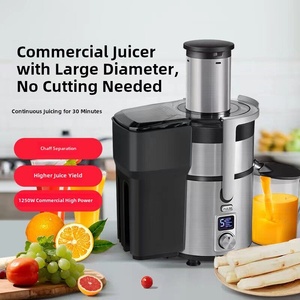 <span class=keywords><strong>Extracteur</strong></span> de jus commercial Mond.uk 1250W, 85 mm, en acier inoxydable 304, pour canne à sucre, oranges, fruits et légumes - Product Image 3