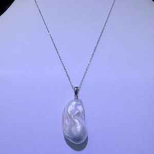 Nuevo Collar de Perlas Barrocas para Mujer, 13-19 mm, Daba Luo, Colgante de Plata Pura, Estilo Simple, Collares con Colgante Fino - Product Image 1