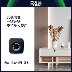 Yuefeng <b>Smart</b> Fingerprint Cabinet <b>Lock</b> Black 20 User Capacity Office Door Electronic Drawer <b>Lock</b> DC Powered - Product Image 4