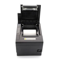 Impresora Térmica de Recibos POS de Escritorio de 80 mm con Cable USB, Compatible con Impresión de Etiquetas, Impresión de Facturas de Supermercado a 203 dpi