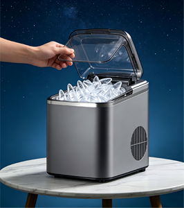 <span class=keywords><strong>Distributeur</strong></span> d'eau 3-en-1, machine à glaçons et mini-réfrigérateur, mini-machine à glaçons avec réservoir de stockage de 1,2 L pour la maison, l'extérieur et les camping-cars - Product Image 2