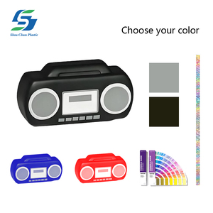 Bán buôn tùy chỉnh đài phát thanh hình căng thẳng bóng PU bọt retro phong cách lo lắng cứu trợ đồ chơi in logo âm nhạc chủ đề Quà tặng khuyến mãi - Product Image 3