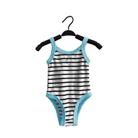 Romper Bayi Kain Terry Bergaris Lembut Custom Grosir, Creeper Bayi Katun Bernapas, Jumpsuit Bayi Baru Lahir