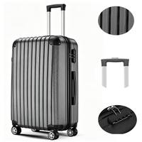 Valise à roulettes silencieuse haute performance, résistante à l'usure, avec serrure à combinaison, légère et à coque rigide pour les voyages en extérieur