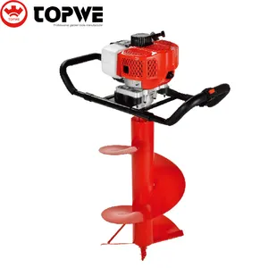 TOPWE OEM Serviço Gasolina Ground Drill 88cc Earth Auger Drill 3500w Power Earth Drill