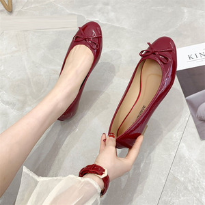Ballerine da Donna 2025, Scarpe Basse con Punta Chiusa in PU Leggero, Nuova Collezione Primavera Estate con Fiocco, Scarpe Casual - Product Image 3